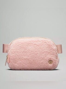 lululemon athletica Pink Fleece Crossbody Bag